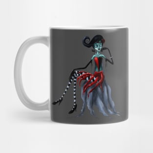 Lady with striped pants Mug